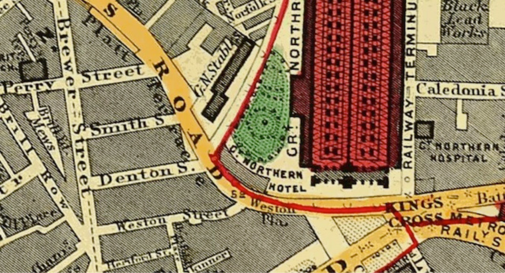 Pancras Road Map 1862