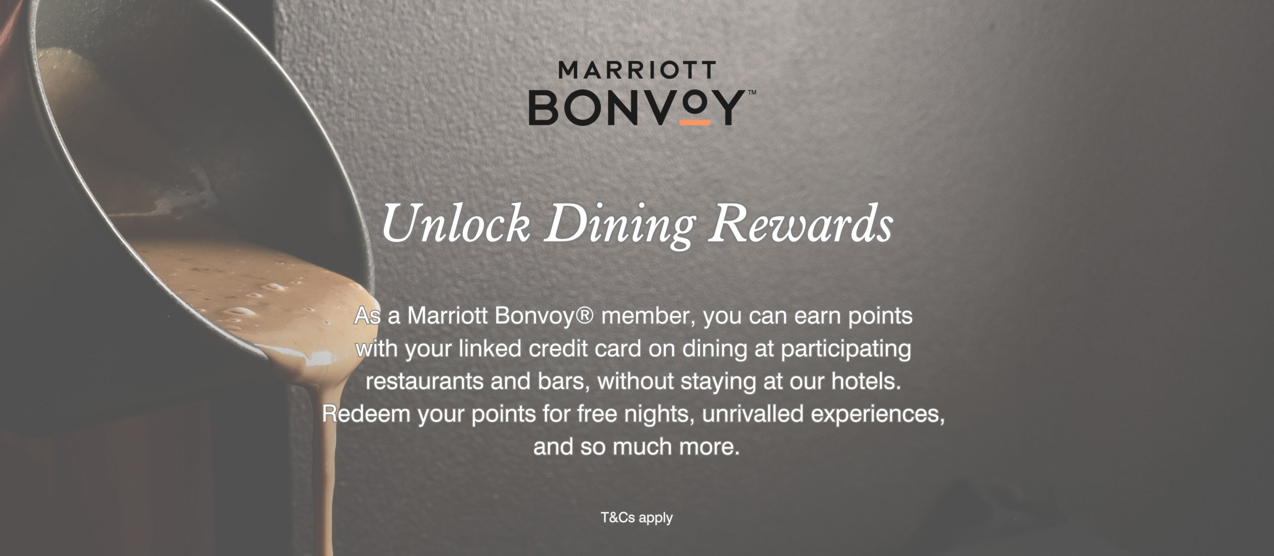 Dining Rewards with Marriott Bonvoy